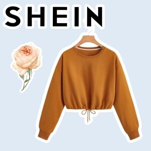 Drawstring Thermal Lined Sweatshirt